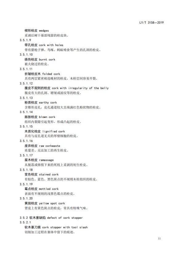 LY/T 3158-2019软木制品术语(图12)