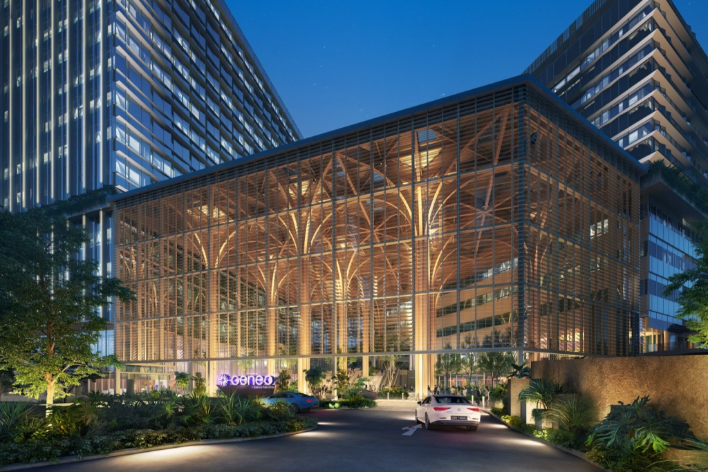 27 米高空的木质奇迹:新加坡 Geneo 打造东南亚最高单跨木结构天篷(图1) 27 米高空的木质奇迹:新加坡 Geneo 打造东南亚最高单跨木结构天篷(图1)