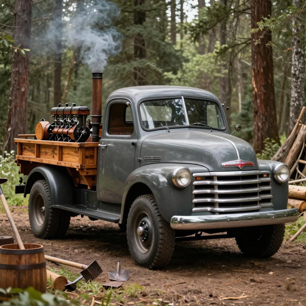 巴西奇车轶事：1952年雪佛兰靠木柴驱动驰骋半世纪(图2)