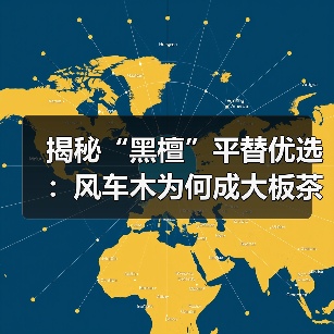 揭秘“黑檀”平替优选：风车木为何成大板茶桌高端材质新宠？（图4）