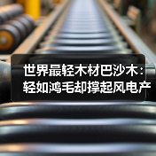 世界最轻木材巴沙木：轻如鸿毛却撑起风电产业半边天（图1）
