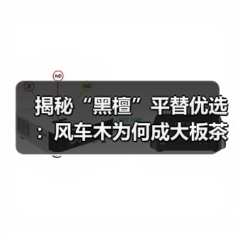 揭秘“黑檀”平替优选：风车木为何成大板茶桌高端材质新宠？（图4）