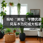 揭秘“黑檀”平替优选：风车木为何成大板茶桌高端材质新宠？（图4）
