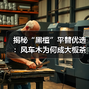 揭秘“黑檀”平替优选：风车木为何成大板茶桌高端材质新宠？（图1）