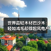世界最轻木材巴沙木：轻如鸿毛却撑起风电产业半边天（图2）