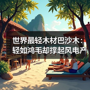 世界最轻木材巴沙木：轻如鸿毛却撑起风电产业半边天（图1）