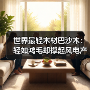 世界最轻木材巴沙木：轻如鸿毛却撑起风电产业半边天（图1）