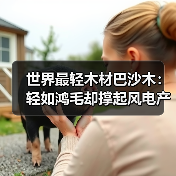 世界最轻木材巴沙木：轻如鸿毛却撑起风电产业半边天（图1）