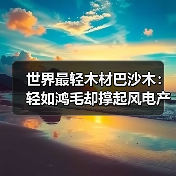 世界最轻木材巴沙木:轻如鸿毛却撑起风电产业半边天(图2) 世界最轻木材巴沙木:轻如鸿毛却撑起风电产业半边天(图2)