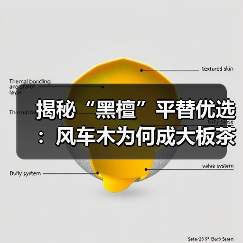 揭秘“黑檀”平替优选：风车木为何成大板茶桌高端材质新宠？（图4）