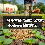 风车木替代黑檀成大板茶桌高端材质优选（图4）