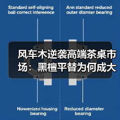 风车木逆袭高端茶桌市场：黑檀平替为何成大板茶桌新宠？（图2）