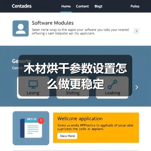 木材烘干参数设置怎么做更稳定